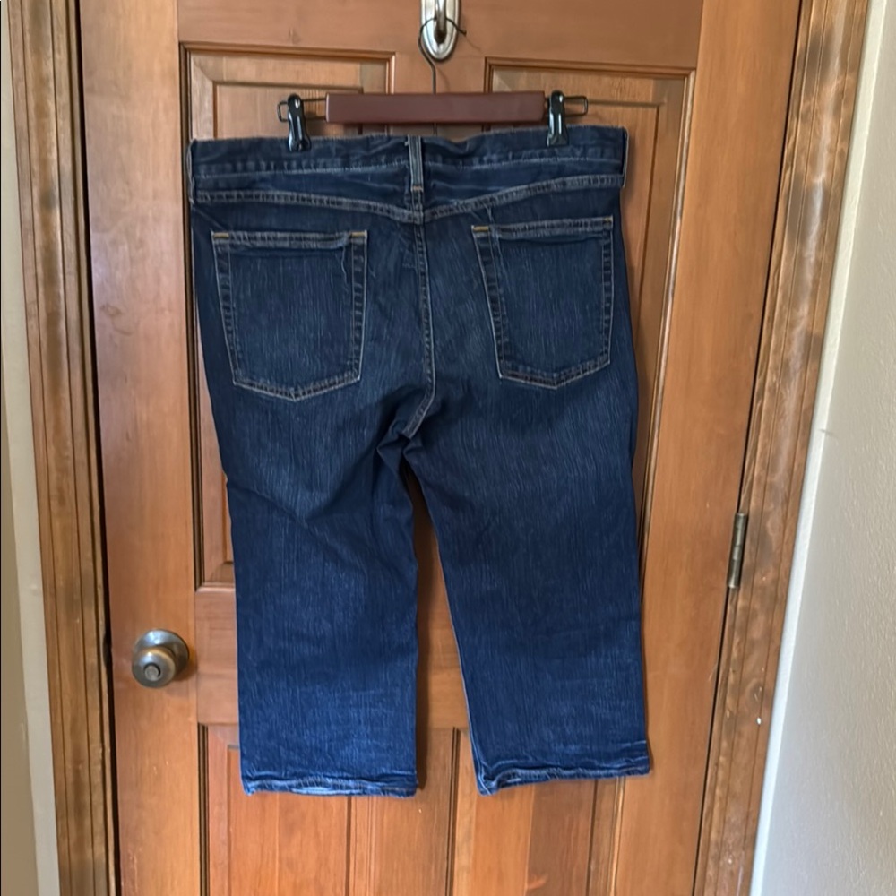 J. Crew Hipslung Capri Classic Blue Denim Jeans